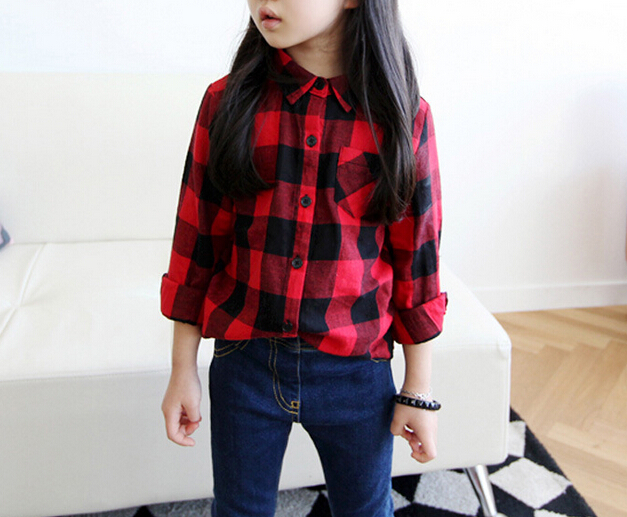 red and black shirt girl
